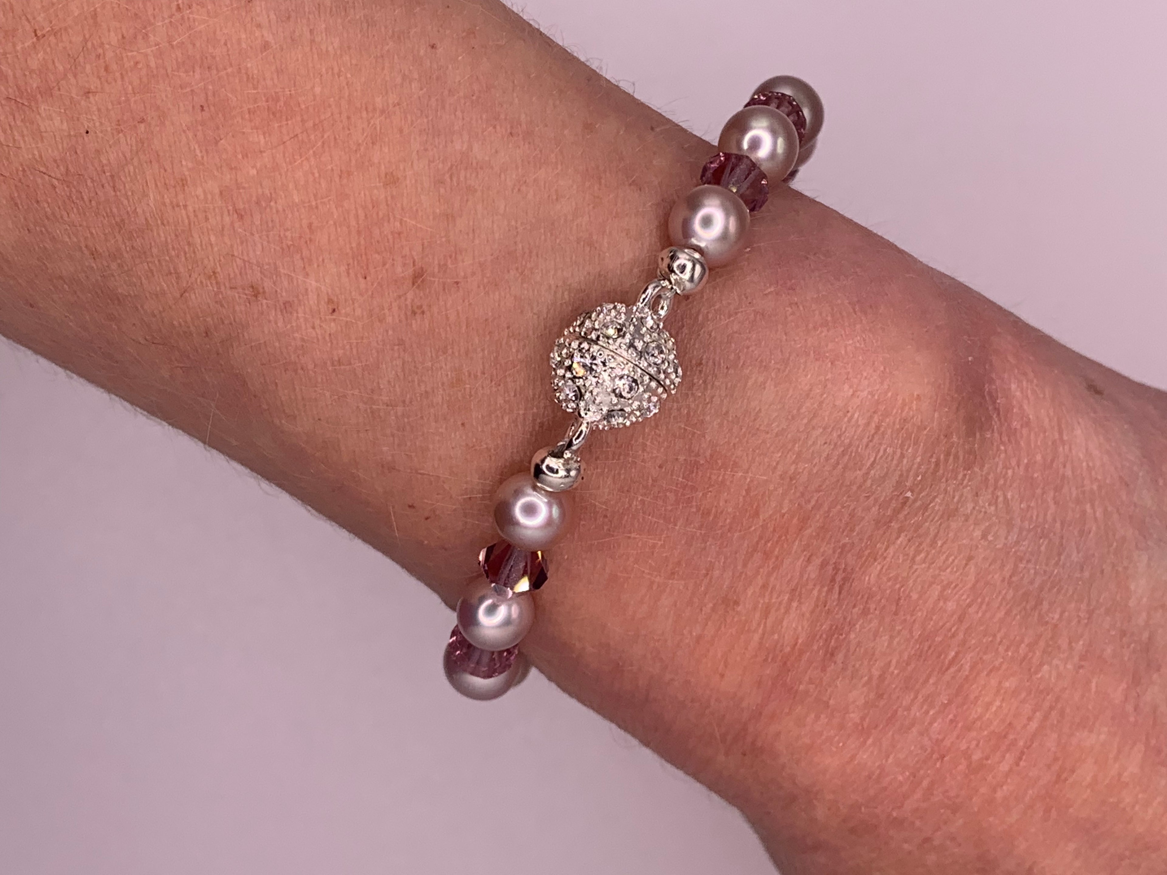 Lavender Freshwater Pearl Bracelet