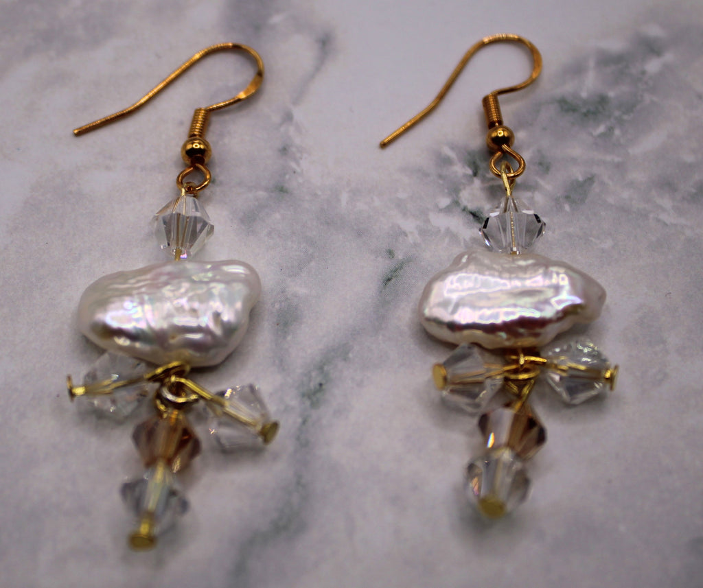 Biwa Pearl Earrings