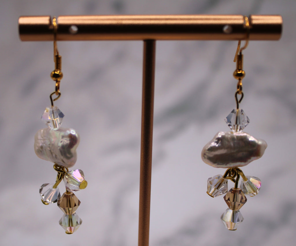 Biwa Pearl Earrings