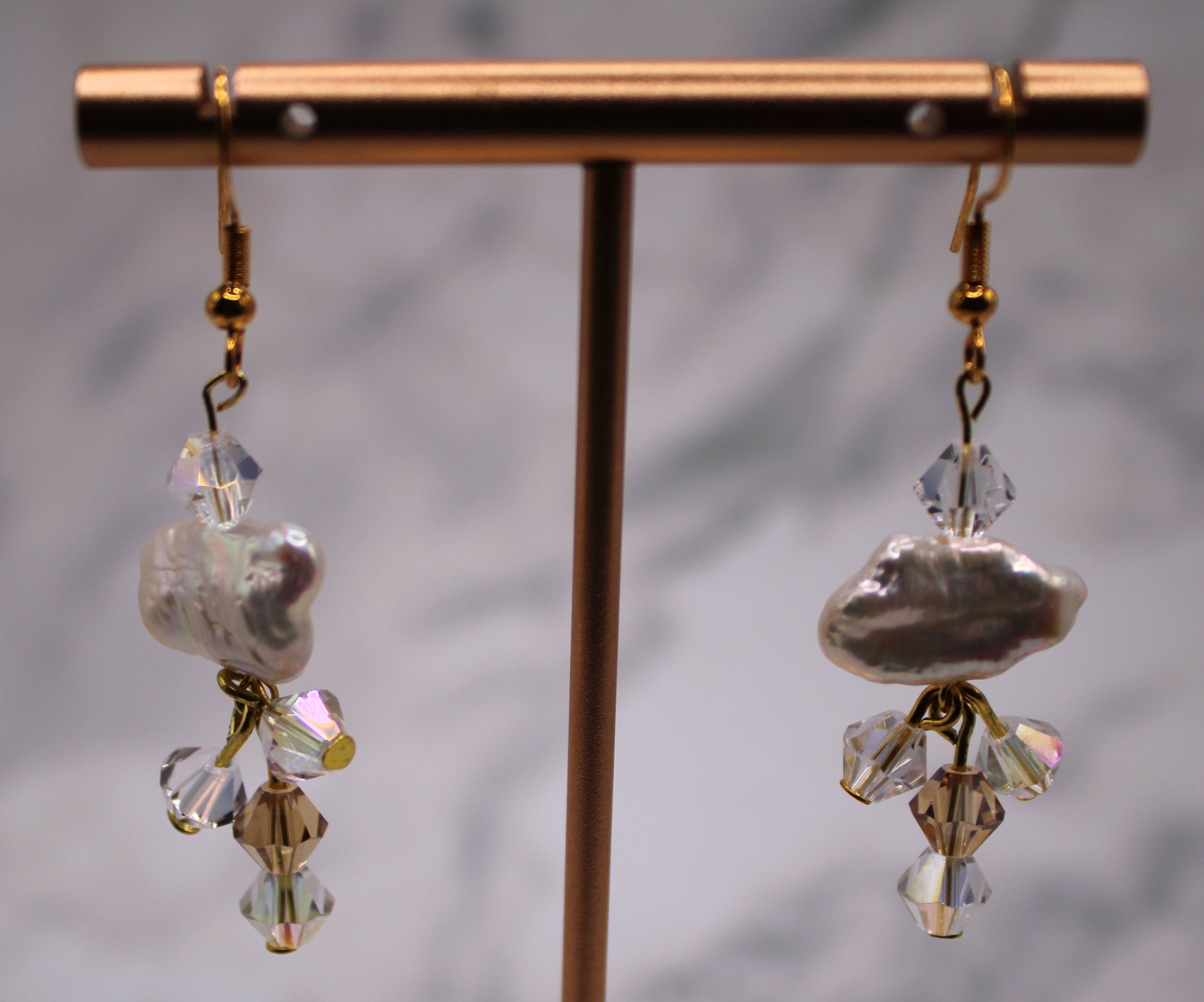 Biwa Pearl Earrings