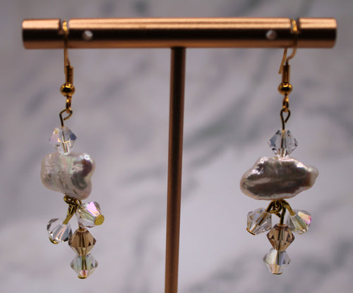 Biwa Pearl Earrings