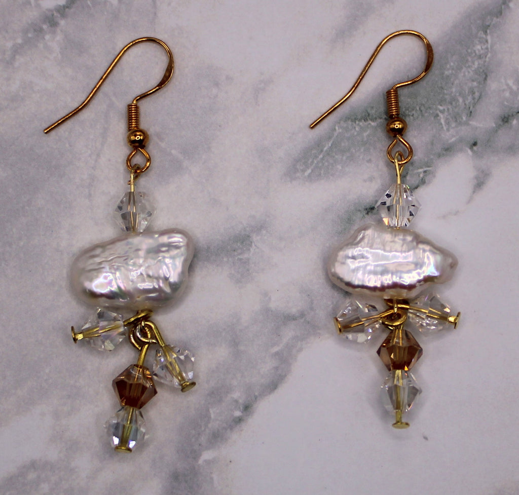 Biwa Pearl Earrings