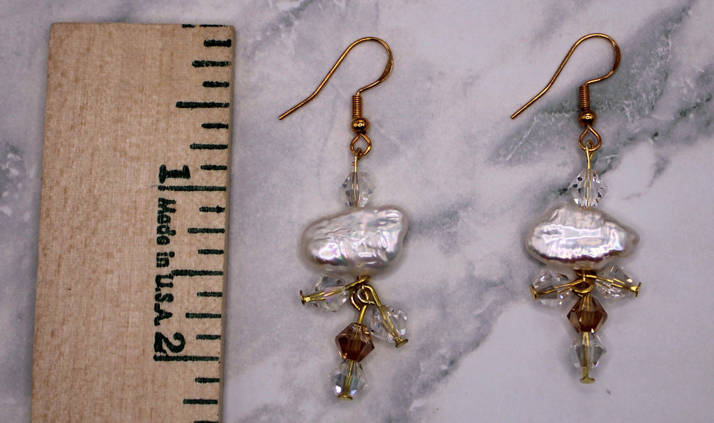 Biwa Pearl Earrings