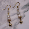 Golden Pearl Earrings
