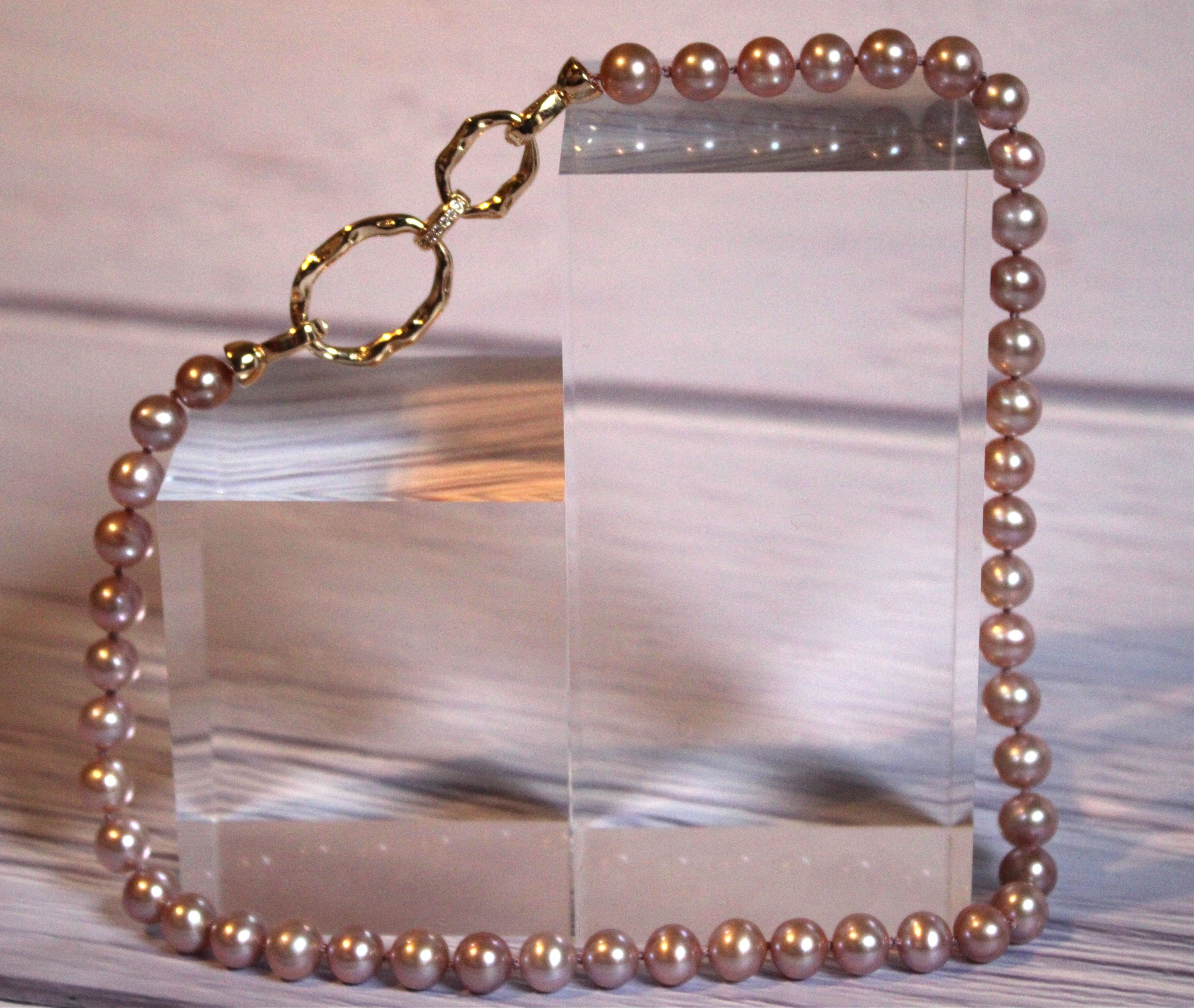 lavender pearl necklace