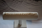 White Keshi Pearl Bracelet