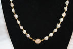 White Keshi Pearl Necklace