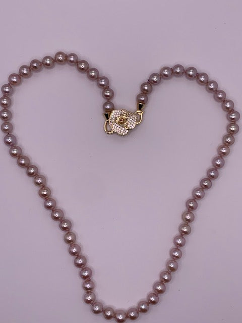 Lavender Freshwater Pearl Necklace