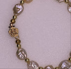 Keshi Pearl Set Clasp