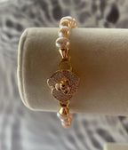 freshwater pearl bracelet, hand-knotted AAA grade pearls