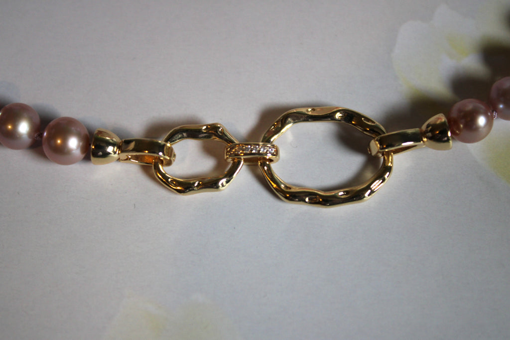 lavender pearl necklace clasp