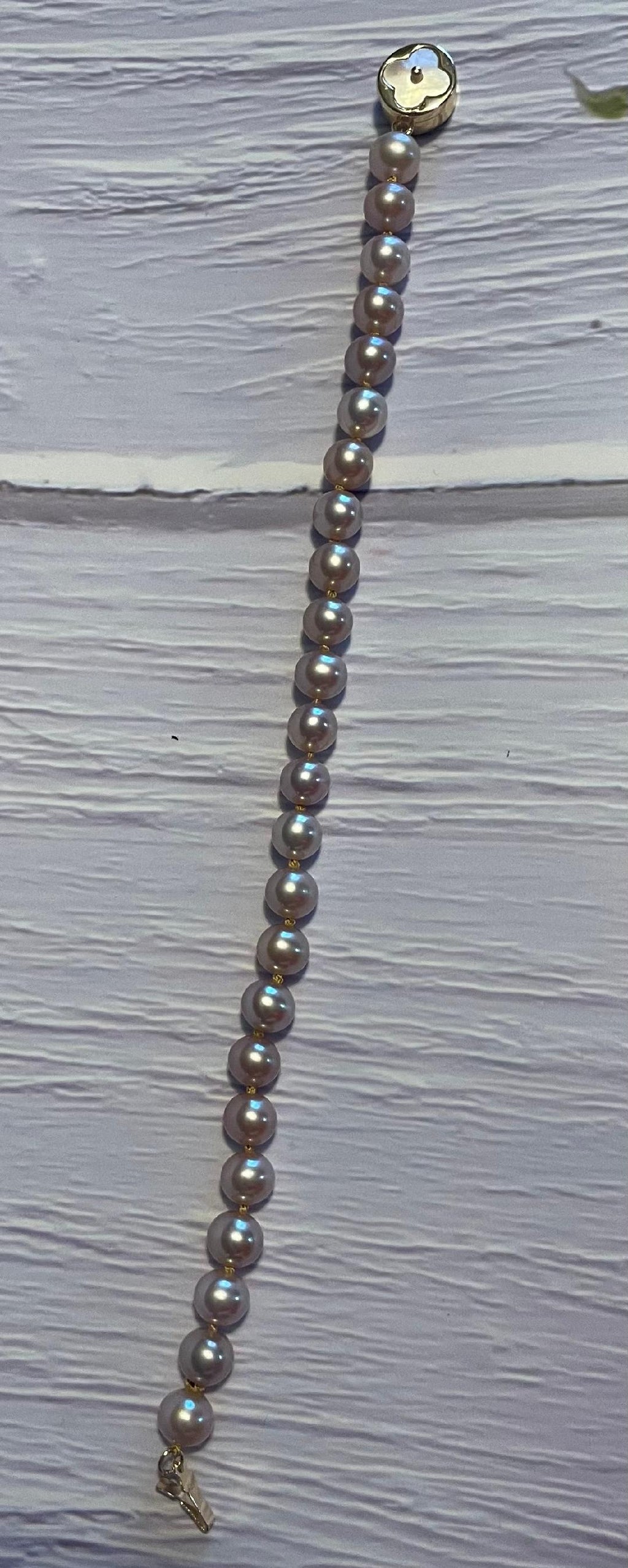 Lavender Freshwater Pearl Bracelet