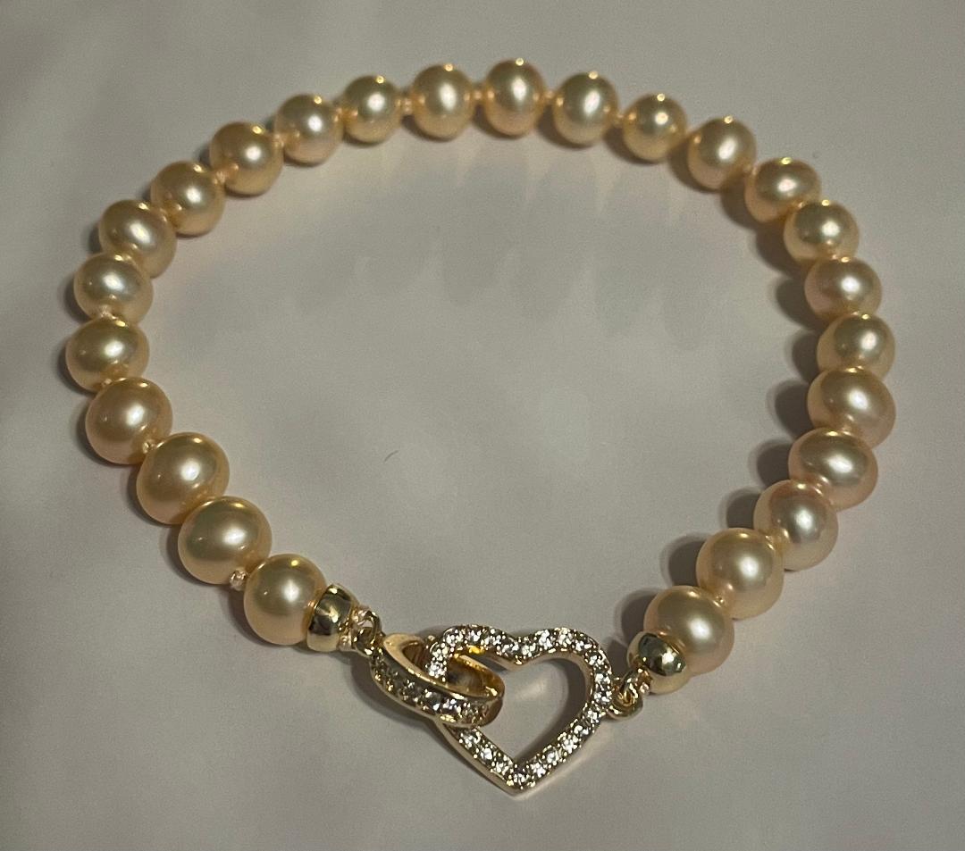 Pretty in Pink Freshwater Pearl Bracelet