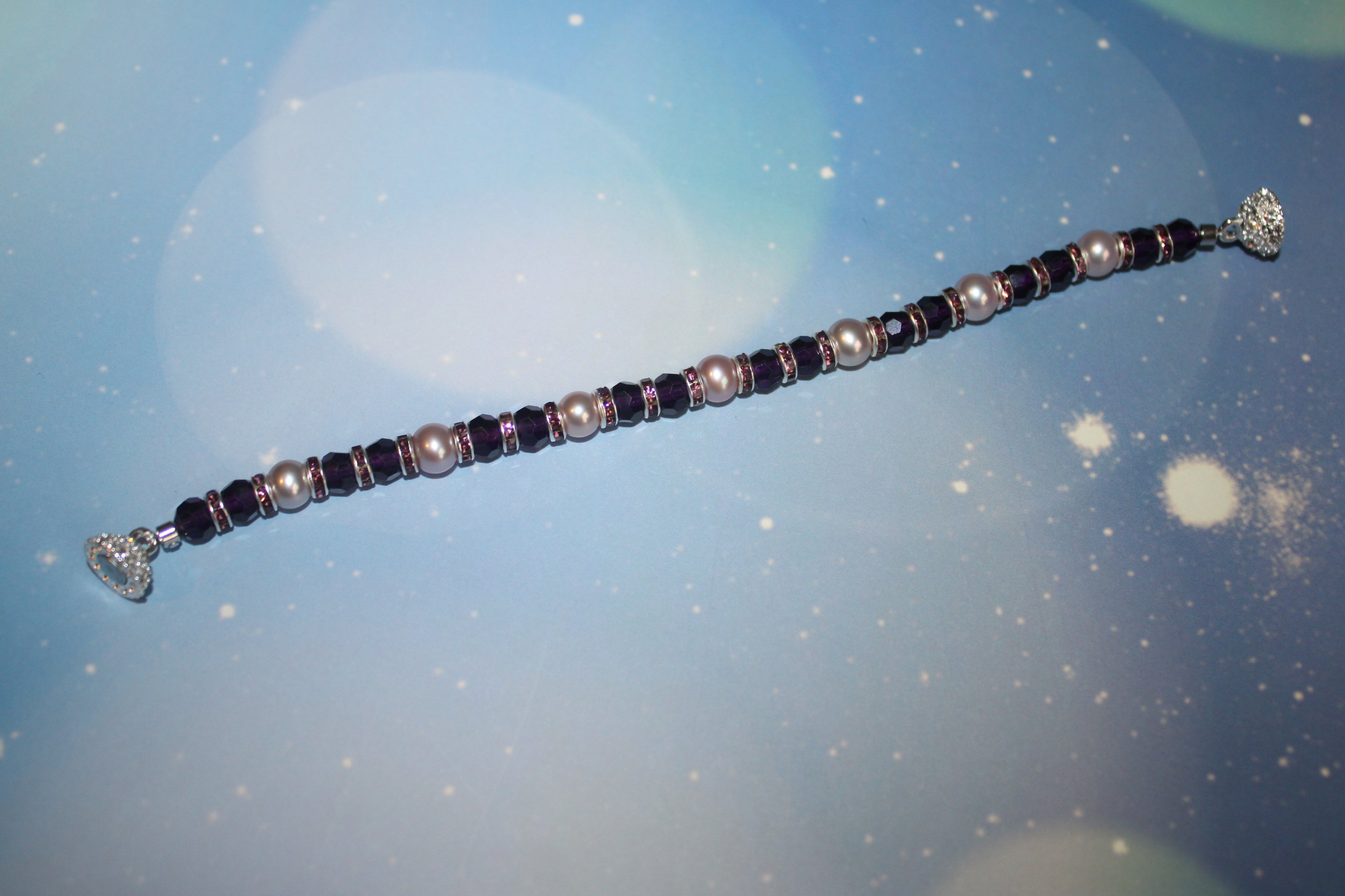 Purple Passion Pearl Bracelet